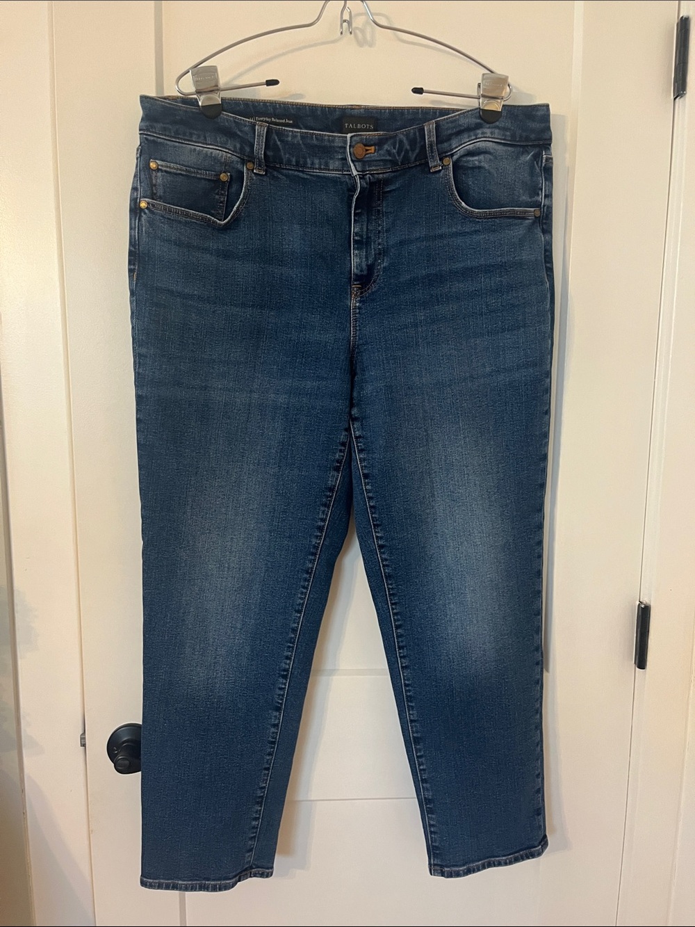 Talbots Women's Midnight Blue Cropped Slim Jeans